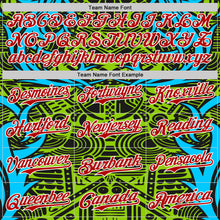 Load image into Gallery viewer, Custom Green Red Blue Black-White 3D Pattern Design Burner Costumes Tribal Authentic Baseball Jersey
