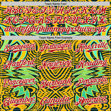 Load image into Gallery viewer, Custom Gold Red Black Green-White 3D Pattern Design Burner Costumes Tribal Authentic Baseball Jersey
