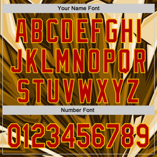 Load image into Gallery viewer, Custom Brown Red-Yellow 3D Pattern Design Burner Costumes Desert Authentic Baseball Jersey
