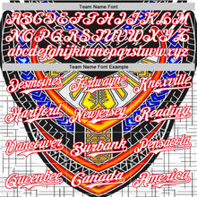 Загрузить изображение в средство просмотра галереи, Custom Black White-Fire Red 3D Pattern Design Burner Costumes Tribal Authentic Baseball Jersey
