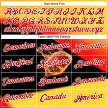 Загрузить изображение в средство просмотра галереи, Custom Yellow Red Black-White 3D Flame Pickleball Paddles Balls Performance T-Shirt
