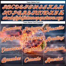 Загрузить изображение в средство просмотра галереи, Custom Blue Orange-White 3D Flame Pickleball Paddles Balls Performance T-Shirt
