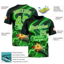 Загрузить изображение в средство просмотра галереи, Custom Green Aurora Green-White 3D Charged Pickleball Paddles Balls Court Performance T-Shirt
