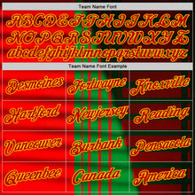 Загрузить изображение в средство просмотра галереи, Custom Green Red-Yellow 3D Pattern Design Mexico Stripe Sport Wear Performance T-Shirt
