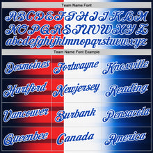 Load image into Gallery viewer, Custom White Thunder Blue-Red 3D Pattern Design USA Gradient Sportswear Performance T-Shirt
