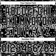 Load image into Gallery viewer, Custom Black White 3D Pattern Design Rave Party Ethnic Paisley Bandana Authentic Baseball Jersey
