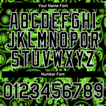 Load image into Gallery viewer, Custom Black Green-White 3D Pattern Design Rave Party Ethnic Paisley Bandana Authentic Baseball Jersey
