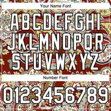 Load image into Gallery viewer, Custom Brown White-Black 3D Pattern Design Rave Party Ethnic Paisley Bandana Authentic Baseball Jersey
