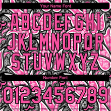 Load image into Gallery viewer, Custom Black Pink-White 3D Pattern Design Rave Party Ethnic Paisley Bandana Authentic Baseball Jersey
