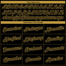 Загрузить изображение в средство просмотра галереи, Custom Black Old Gold 3D Pattern Design Gradient Style Twinkle Star Performance T-Shirt
