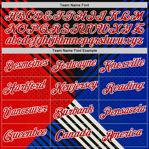 Custom Black Red Blue-White 3D Pattern Design USA Inspired America Sport Wear Performance T-Shirt