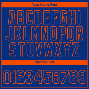 Custom Royal Orange 3D New York City Edition Fade Fashion Performance T-Shirt