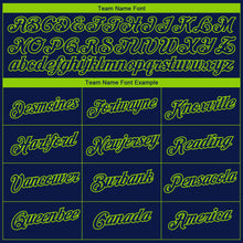 Charger l&#39;image dans la galerie, Custom Navy Neon Green 3D Seattle City Edition Fade Fashion Performance T-Shirt
