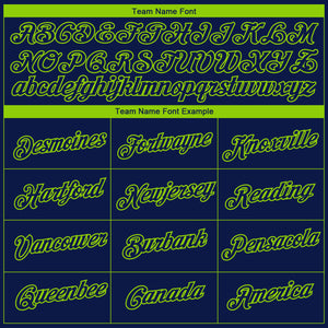 Custom Navy Neon Green 3D Seattle City Edition Fade Fashion Performance T-Shirt