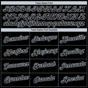 Custom Black Silver 3D Las Vegas City Edition Fade Fashion Performance T-Shirt