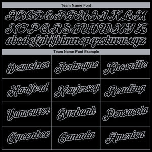 Custom Black Gray 3D San Antonio City Edition Fade Fashion Performance T-Shirt