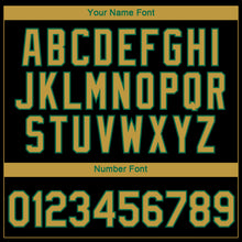 Load image into Gallery viewer, Custom Black Old Gold-Kelly Green 3D Boston City Edition Fade Fashion Performance T-Shirt
