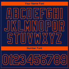 Charger l&#39;image dans la galerie, Custom Navy Orange 3D Houston City Edition Fade Fashion Performance T-Shirt
