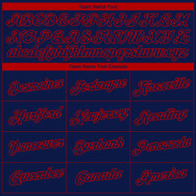 Load image into Gallery viewer, Custom Navy Red 3D Houston City Edition Fade Fashion Performance T-Shirt
