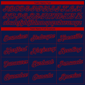 Custom Navy Red 3D Atlanta City Edition Fade Fashion Performance T-Shirt