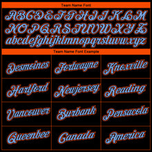 Charger l&#39;image dans la galerie, Custom Black Powder Blue-Orange 3D Miami City Edition Fade Fashion Performance T-Shirt
