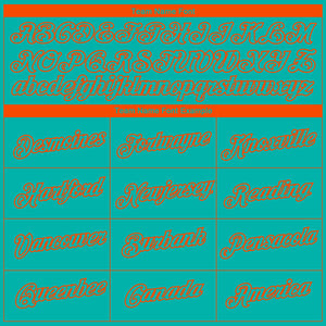 Custom Aqua Orange 3D Miami City Edition Fade Fashion Performance T-Shirt