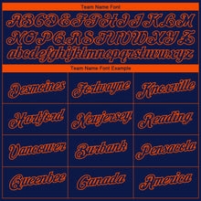 Load image into Gallery viewer, Custom Navy Orange 3D Denver City Edition Fade Fashion Performance T-Shirt

