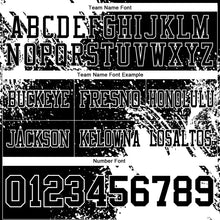 Charger l&#39;image dans la galerie, Custom Black White 3D Pattern Abstract Brush Stroke Authentic Football Jersey
