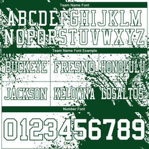 Custom White Green 3D Pattern Abstract Brush Stroke Mesh Authentic Football Jersey