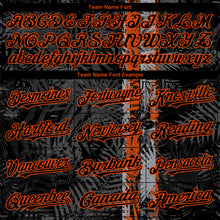 Charger l'image dans la galerie, Custom Black Orange 3D Hawaii Tropical Palm Leaves Authentic Baseball Jersey
