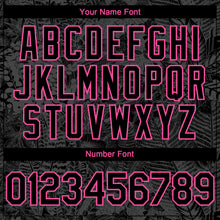 Load image into Gallery viewer, Custom Black Pink 3D Hawaii Tropical Palm Leaves And Animal Leopard Authentic Baseball Jersey
