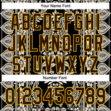 Load image into Gallery viewer, Custom Stitched Black Brown Cream-Yellow 3D Pattern Design Ethnic Paisley Floral Bandana Sports Pullover Sweatshirt Hoodie
