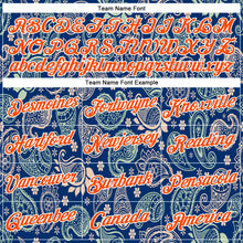 Charger l&#39;image dans la galerie, Custom Stitched US Navy Blue Orange-White 3D Pattern Design Ethnic Paisley Floral Bandana Sports Pullover Sweatshirt Hoodie
