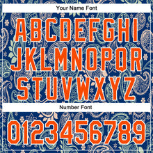 Charger l&#39;image dans la galerie, Custom Stitched US Navy Blue Orange-White 3D Pattern Design Ethnic Paisley Floral Bandana Sports Pullover Sweatshirt Hoodie
