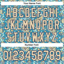 Загрузить изображение в средство просмотра галереи, Custom Stitched Panther Blue City Cream-Brown 3D Pattern Design Ethnic Paisley Floral Bandana Sports Pullover Sweatshirt Hoodie
