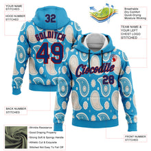 Charger l&#39;image dans la galerie, Custom Stitched Panther Blue US Navy Blue-Red 3D Pattern Design Ethnic Paisley Floral Bandana Sports Pullover Sweatshirt Hoodie
