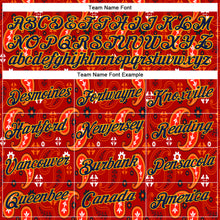 Charger l&#39;image dans la galerie, Custom Stitched Red Navy-Gold 3D Pattern Design Ethnic Paisley Floral Bandana Sports Pullover Sweatshirt Hoodie
