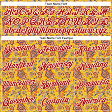 Load image into Gallery viewer, Custom Stitched Yellow Red-White 3D Pattern Design Ethnic Paisley Floral Bandana Sports Pullover Sweatshirt Hoodie
