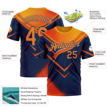 Загрузить изображение в средство просмотра галереи, Custom Yellow Bay Orange Blue-Royal 3D Pattern Design Neon Arrow Sport Wear Performance T-Shirt
