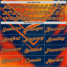 Загрузить изображение в средство просмотра галереи, Custom Yellow Bay Orange Blue-Royal 3D Pattern Design Neon Arrow Sport Wear Performance T-Shirt
