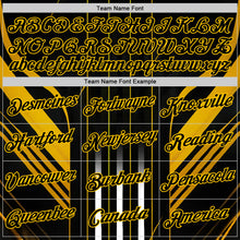 Загрузить изображение в средство просмотра галереи, Custom Black Yellow 3D Pattern Design Germany Stripe Sport Wear Performance T-Shirt
