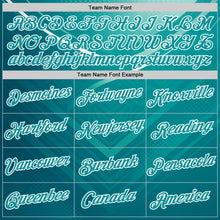 Загрузить изображение в средство просмотра галереи, Custom Green Teal-White 3D Pattern Design Arrow Sport Wear Performance T-Shirt

