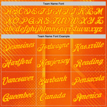 Загрузить изображение в средство просмотра галереи, Custom Orange Yellow 3D Pattern Design Gradient Sport Wear Performance T-Shirt
