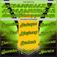 Загрузить изображение в средство просмотра галереи, Custom Green Neon Green Yellow-Black 3D Pattern Design Color Block Arrow Sport Wear Performance T-Shirt
