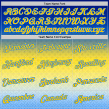 Load image into Gallery viewer, Custom Stitched Blue Yellow-Powder Blue 3D Pattern Design Argentine Inspired Gradient Sports Wear Pullover Sweatshirt Hoodie
