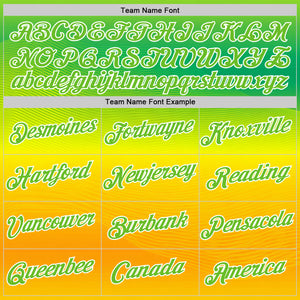 Custom Stitched Green Aurora Green Yellow-White 3D Pattern Design Brazil Inspired Gradien Line Sports Wear Pullover Sweatshirt Hoodie