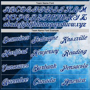Custom Stitched Blue Royal-White 3D Pattern Design Argentine Inspired Geometric Tribal Watercolor Sports Wear Pullover Sweatshirt Hoodie