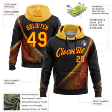 Load image into Gallery viewer, Custom Stitched Black Yellow-Red 3D Pattern Design Germany Inspired Tribal Sports Wear Pullover Sweatshirt Hoodie
