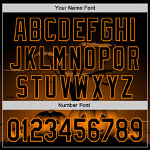 Load image into Gallery viewer, Custom Black Bay Orange 3D Halloween Spooky Pumpkin Authentic Baseball Jersey
