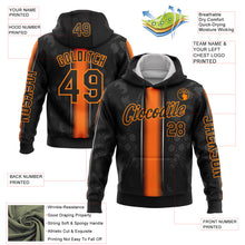 Load image into Gallery viewer, Custom Black Orange-Bay Orange 3D Halloween Pumpkin Spooky Sportswear Sports Pullover Sweatshirt Hoodie
